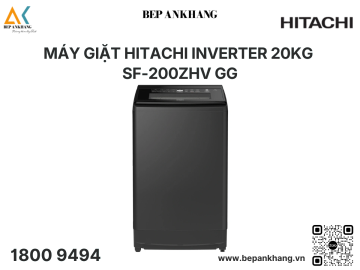 Máy giặt Hitachi Inverter 20kg - SF-200ZHV GG